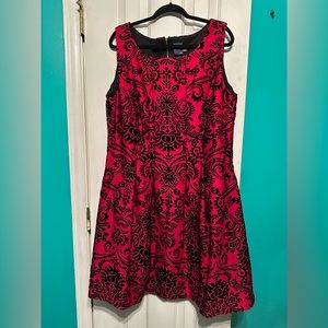 New 18W Black and Red Dress
